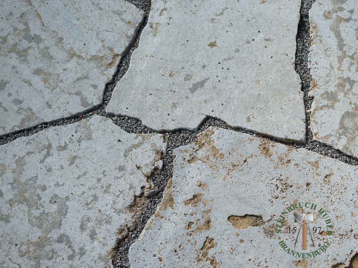 Bodenplatten - Muschelkalk Polygonalplatten antik 4 - Bpl-14801-03_02 - Steinbruch Huber